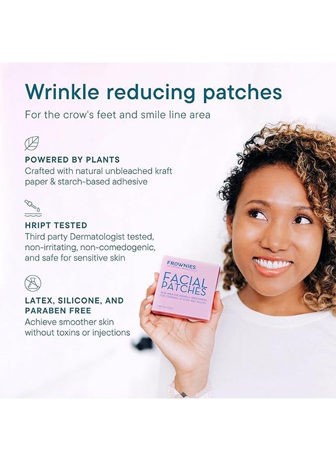 Frownies - The Original Wrinkle Patch Facial Patches 144 Patches, Non Invasive Wrinkle Smoothers for Corners of Eyes and Mouth, Anti Wrinkle Patches - Image 1