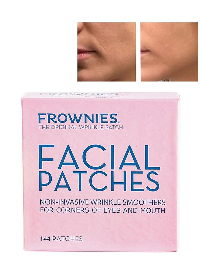 Frownies - The Original Wrinkle Patch Facial Patches 144 Patches, Non Invasive Wrinkle Smoothers for Corners of Eyes and Mouth, Anti Wrinkle Patches - Image 1