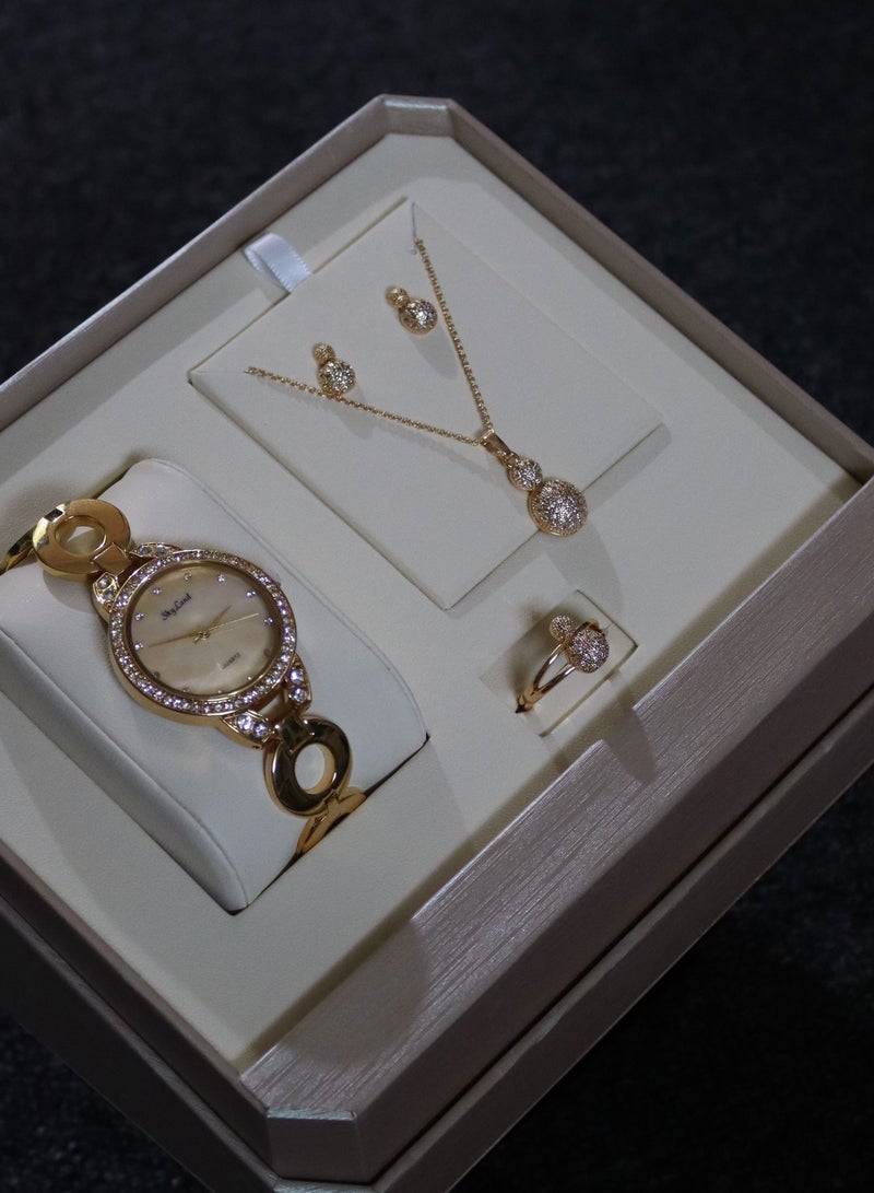 Bestwin amazing set watch and jewelry with beautiful box for women - Image 2