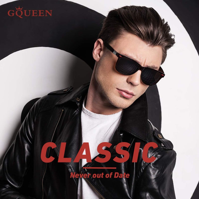 GQUEEN Polarized Sunglasses Men Womens,Flexible TR90 Frame,for Driving Fishing Cycling Hiking Golf Sports UV400 Protection - Image 2