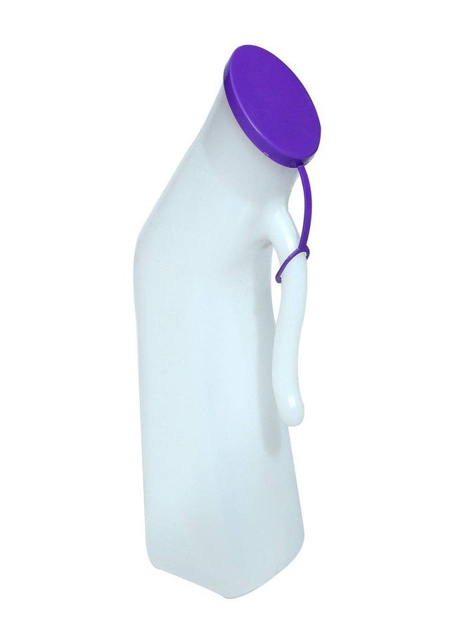 SMARTCARE Unisex Urinal Pot/Potty Pee Bottles - Portable 1000ml Male and Female Urine Collectors with Safety Cap | Convenient Pack of 5 for Travel and Home Use - Image 4