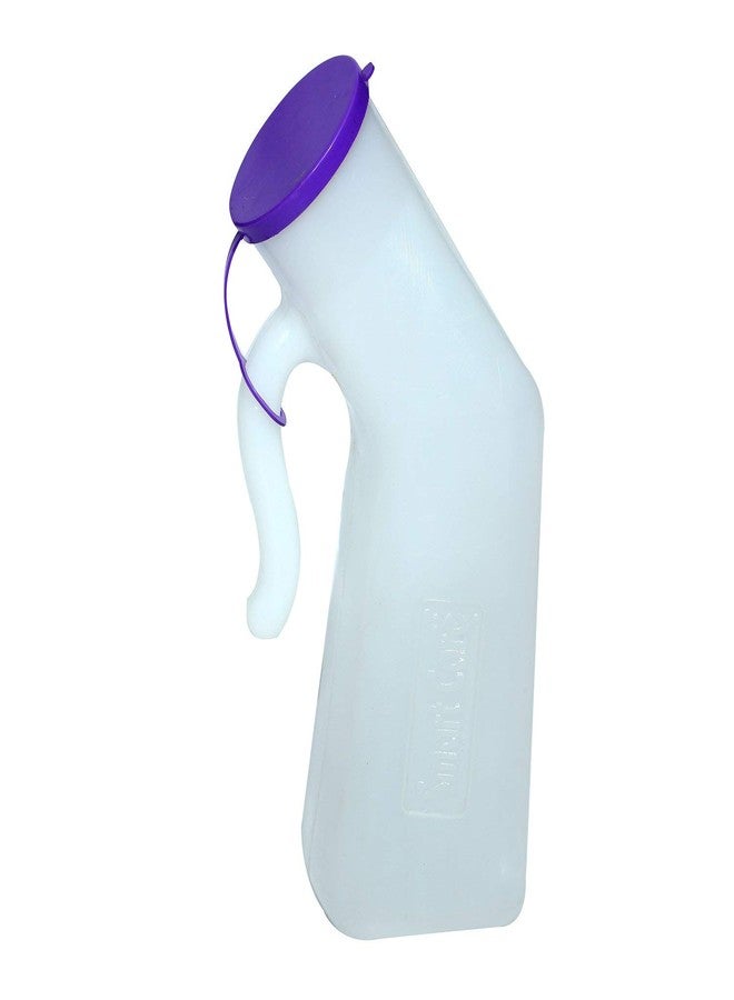 SMARTCARE Unisex Urinal Pot/Potty Pee Bottles - Portable 1000ml Male and Female Urine Collectors with Safety Cap | Convenient Pack of 5 for Travel and Home Use - Image 3