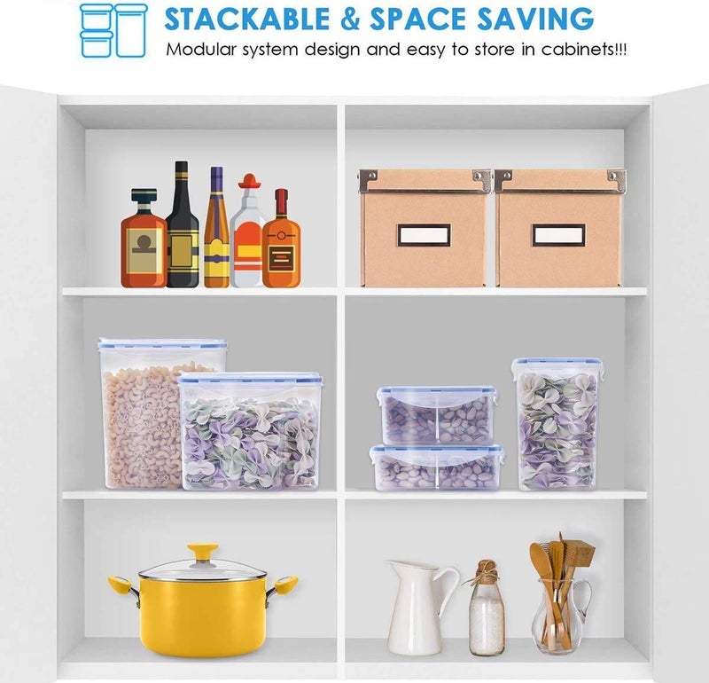 Antorn Round Airtight Container Plastic Large Fridge Storage Containers Leakproof Round Containers 6000ml - Image 5