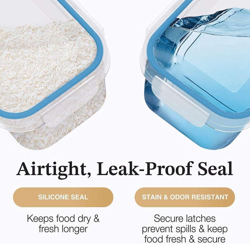Antorn Round Airtight Container Plastic Large Fridge Storage Containers Leakproof Round Containers 6000ml - Image 3