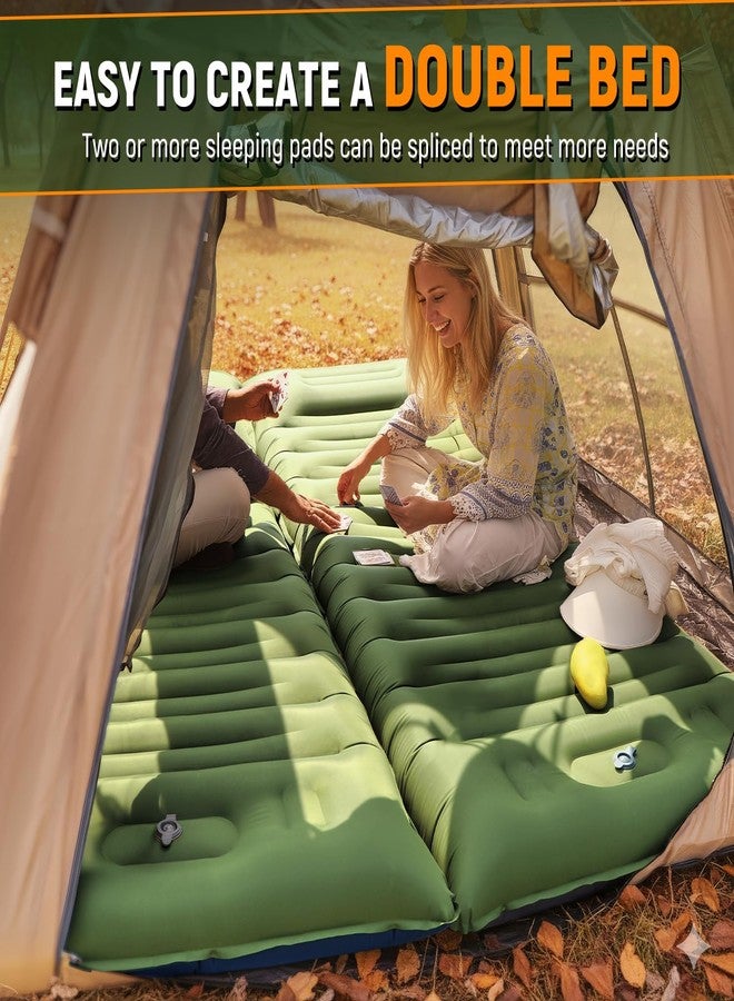73Hours Camping Sleeping Pad, Thick 5 Inch Camping Mat with Pillow Built-in Foot Pump Ultralight Inflatable Sleeping Pads for Camping, Backpacking, Hiking, Tent - Image 5
