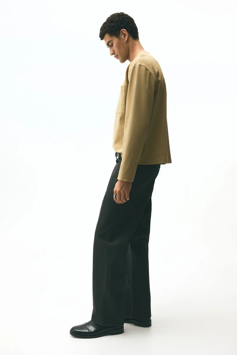 H&M  Loose Fit Long-sleeved jersey top for Men | Best Price UAE