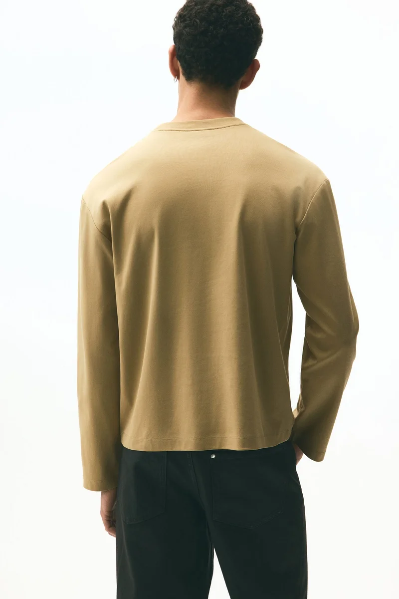 H&M  Loose Fit Long-sleeved jersey top for Men | Best Price UAE