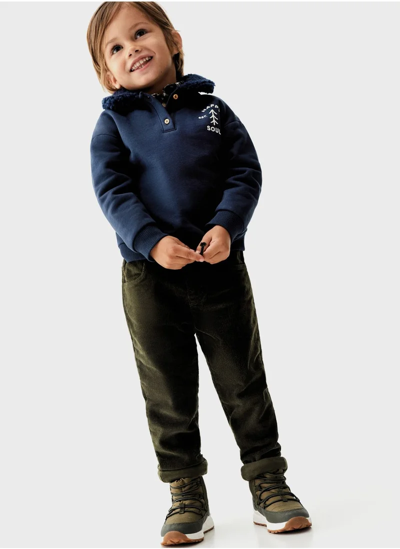 MANGO Kids Essential Corduroy Pants