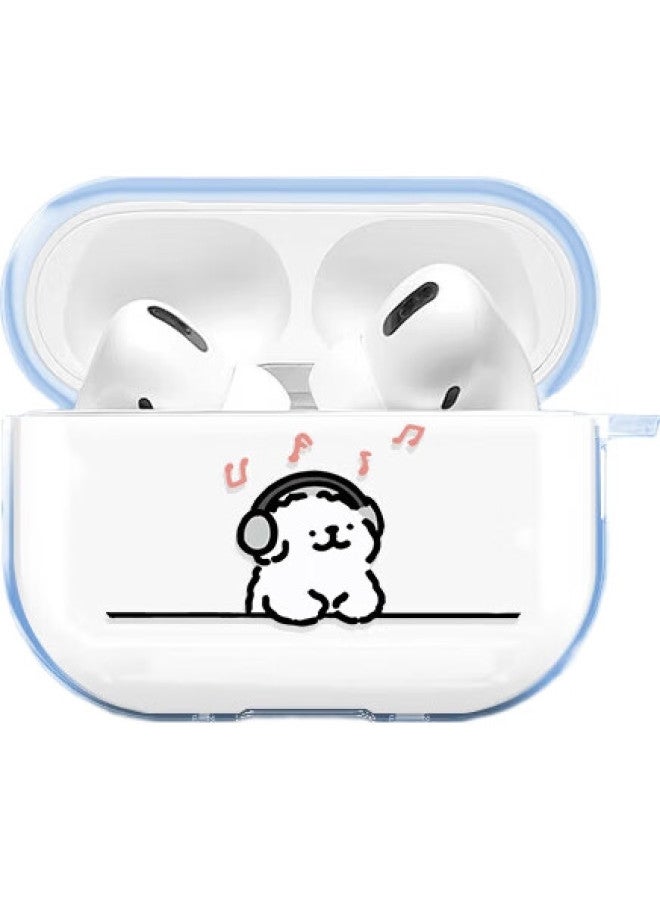 Inkaida Yingkaida Protective Case For Airpods Pro 2, Apple Earphone Protective Case, Wireless Bluetooth Earphone Case, Creative Anti-drop Anti-slip Cover Storage Box Music Dog - Image 3