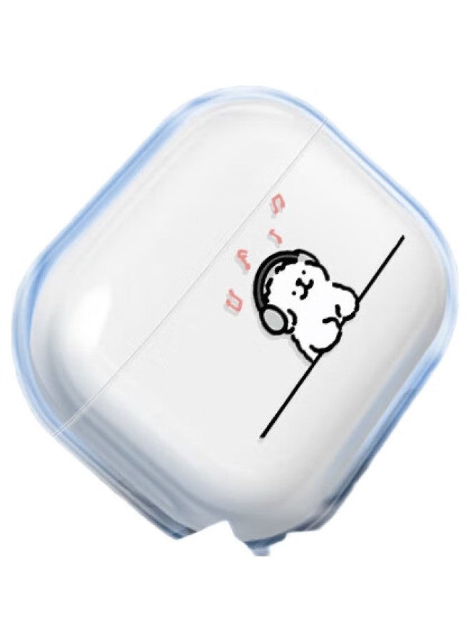 Inkaida Yingkaida Protective Case For Airpods Pro 2, Apple Earphone Protective Case, Wireless Bluetooth Earphone Case, Creative Anti-drop Anti-slip Cover Storage Box Music Dog - Image 2