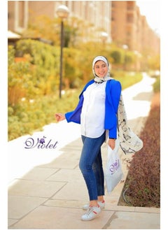 Basic Women Blazer - Blue