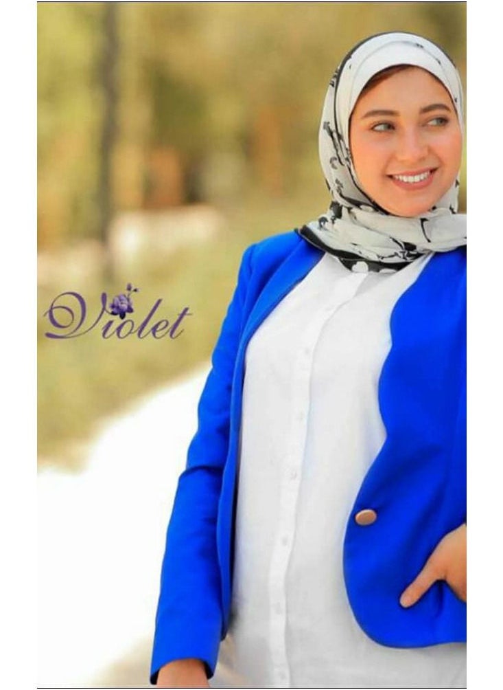 Puritopia - Basic Women Blazer - Blue - Image 1