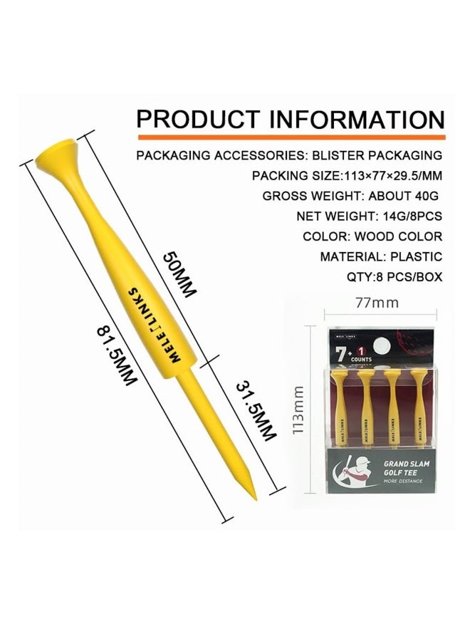 Generic 8 Pack Baseball Shape Golf tee, Golf Accessories, Use Ultra-Light Materials, Enhance The Party Atmosphere, Can be a Gift for Dad, Friend - Image 5