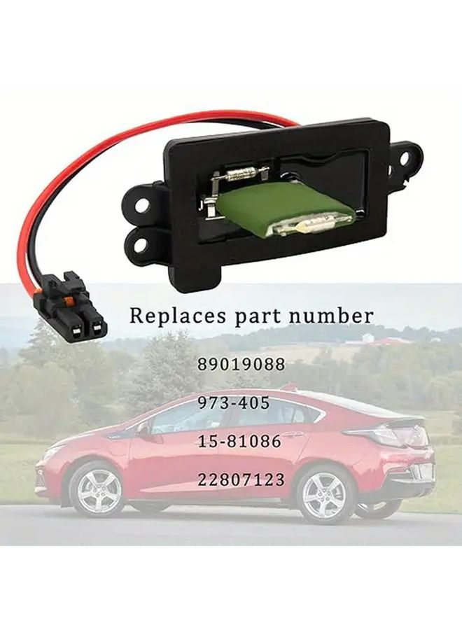 Blower Motor Resistor 15305077 Compatible With 1999 2006 Chevy Silverado GMC Sierra 1500 2500 3500 Manual AC Direct Replacement 89019089 89018597 973004 973409 - Image 4
