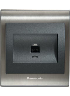 Viko Thea Blu Switch (Inox Frame + Smoked Cover) Numeris Socket 