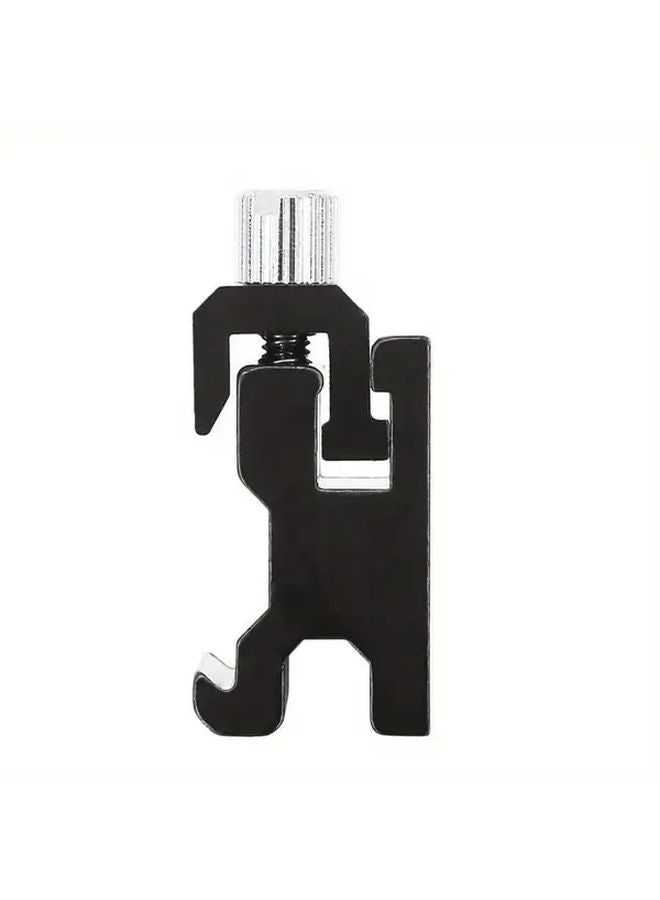 Sturdy Metal Cold Shoe Flash Stand Adapter With 1 4 20 Tripod Thread For Nikon Canon SLR Cameras Black 1pc - Image 5