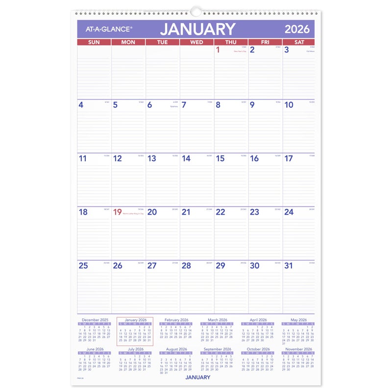 AT-A-GLANCE ATAGLANCE 2026 Wall Calendar 20 x 30 Extra Large PM42826 - Image 2