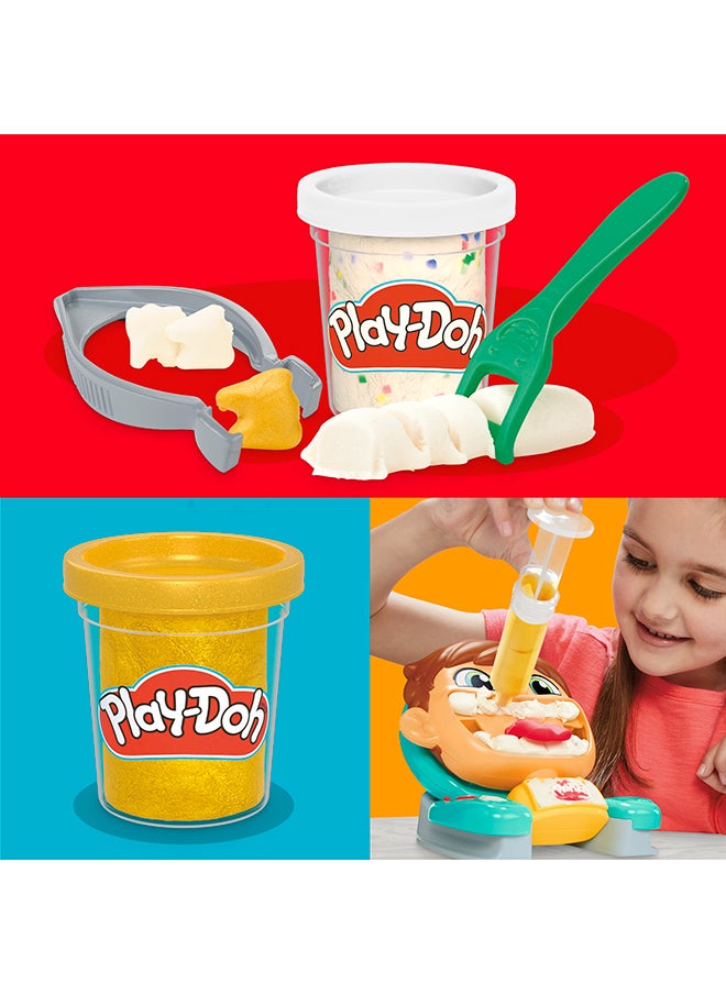 Play-Doh Silly Smiles Dentist Kit, Kids Arts & Crafts Toys For 3 Year Old Girls & Boys & Up, 7 Accessories & 5 Modeling Compound Cans  - Image 2