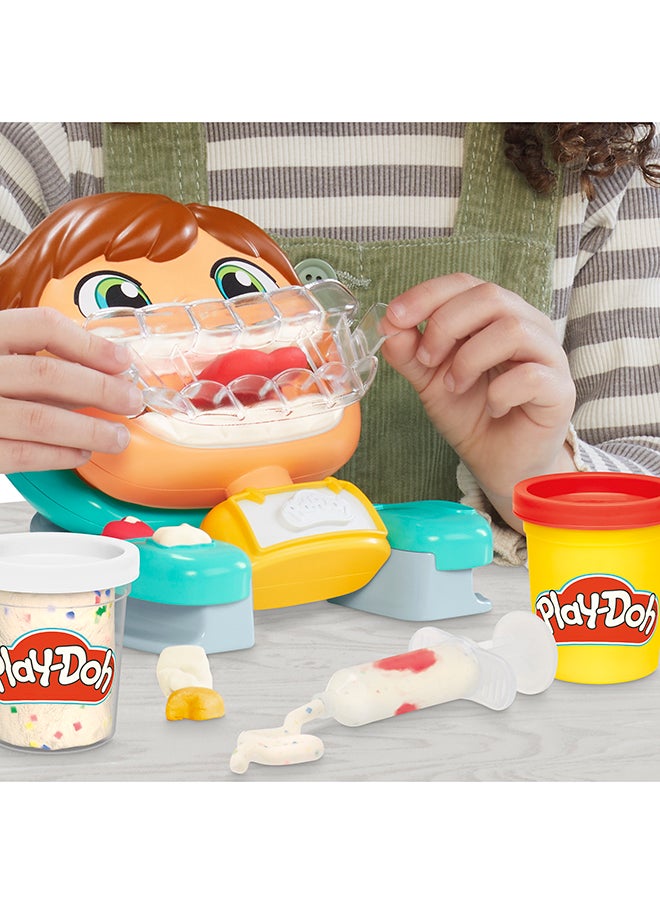 Play-Doh Silly Smiles Dentist Kit, Kids Arts & Crafts Toys For 3 Year Old Girls & Boys & Up, 7 Accessories & 5 Modeling Compound Cans  - Image 5