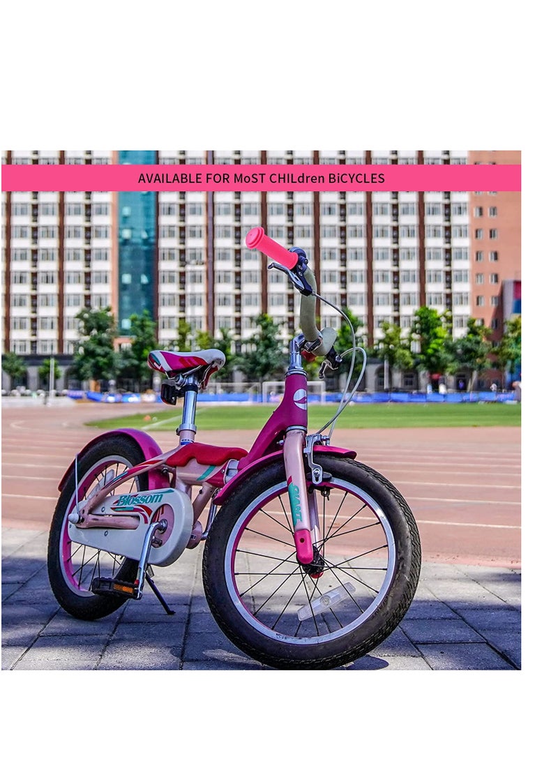 SOLARAE Bicycle Handlebar Grips Bike Handlebar Grips 22mm Non-Slip Rubber Bikes Grips Short Bicycle Handlebar Grips for Children Standard BMX Mountain Bikes Bicycle Handlebar Grips Black Red 2 Pairs - Image 4