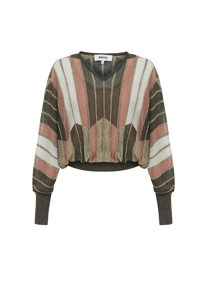 إبيكيول Color Block Knit Sweater