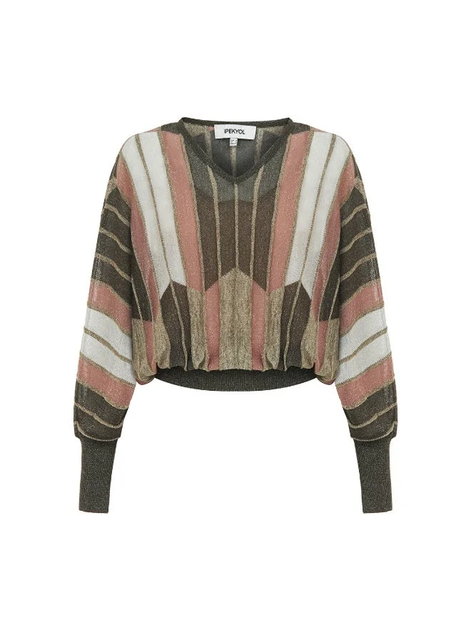 إبيكيول Color Block Knit Sweater