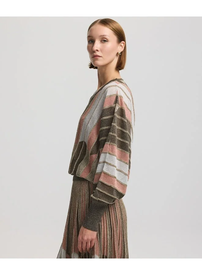 Ipekyol  Relaxed Fit Color Block Knit Sweater for Women | Best Price UAE