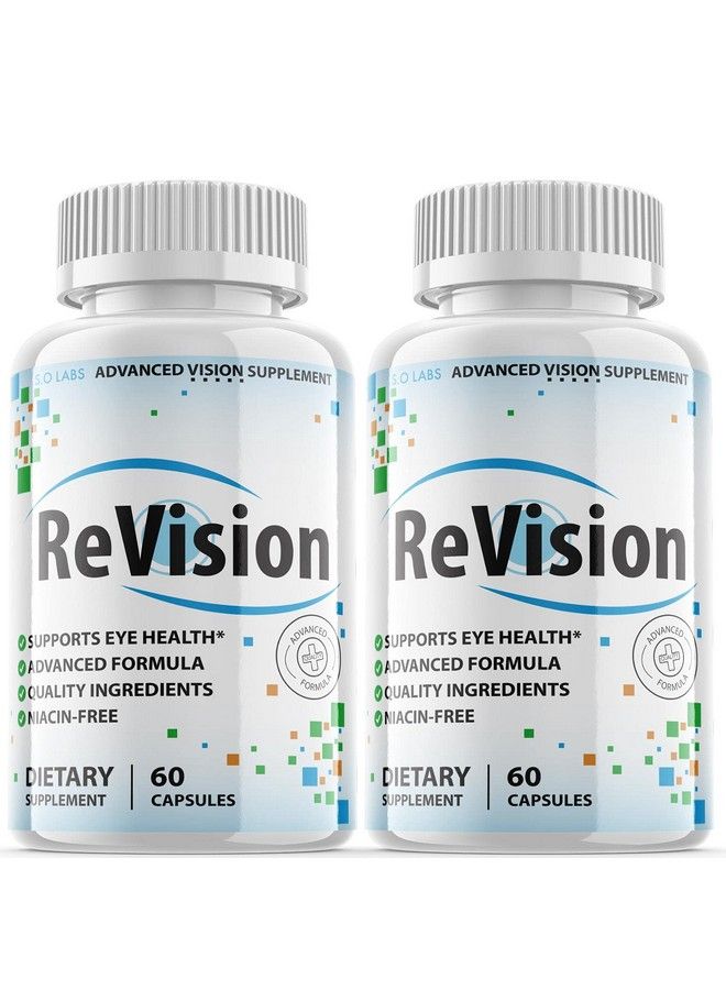(2 Pack) Revision Eye Supplement Pills Advanced Vision 2.0 Eye Care Complex Vitamin Capsules Pro (120 Capsules)