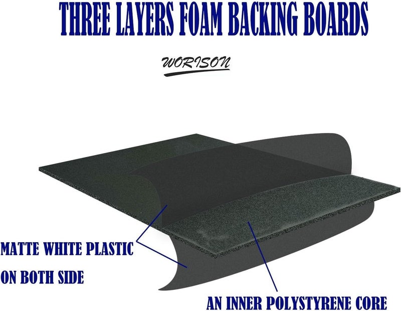 Worison Black A4 Size Set of 6 Craft Foam Board Set 3 mm - Image 3