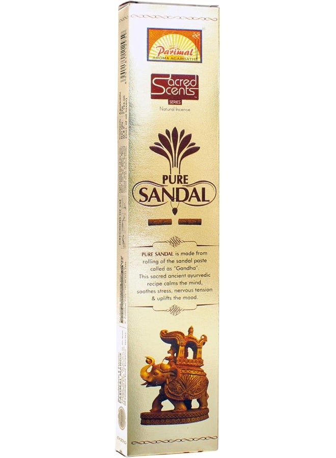 Satya Parimal Sacred Scents Natural Sandal Incense Sticks Box (28 Gms)-Pack of 6 - Image 2