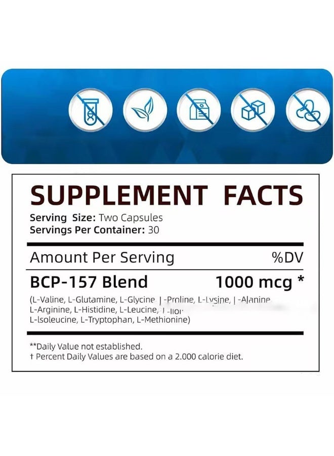 DayWins BPC 157 Peptide Capsule Pro, Bepecin-157 New Protective Compound, For Faster Recovery And Gut Healing, 1000mcg,Gluten Free Supplement 60 Capsules  - Image 5