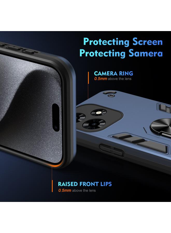 اس-توب جراب لهاتف Infinix Hot 30، جراب معدني مقاوم للصدمات مزود بحلقة - Image 3