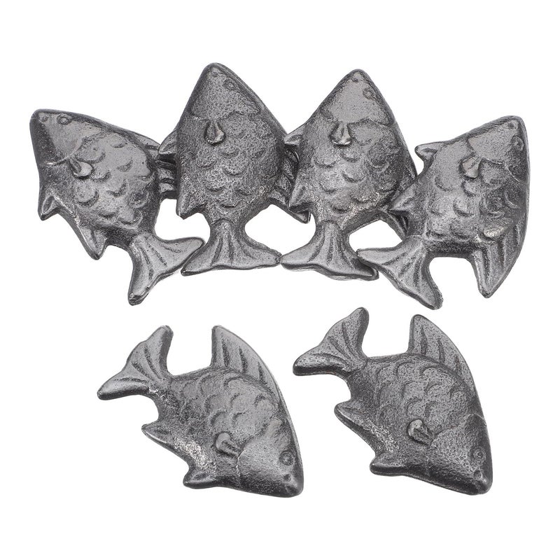 Cast Iron Fish Cooking Tool 6 Pcs Natural Iron Supplement For Food And Drinks - Image 2