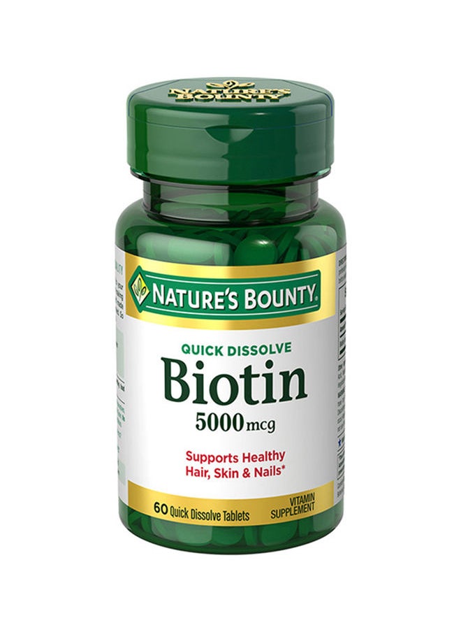 Qd Biotin 5000 Mcg - 60 Quick Dissolve Tablets - pzsku/ZC631E7913892F4F185FCZ/45/_/1683192802/48813966-7dde-407f-ac99-2099a757eeaf