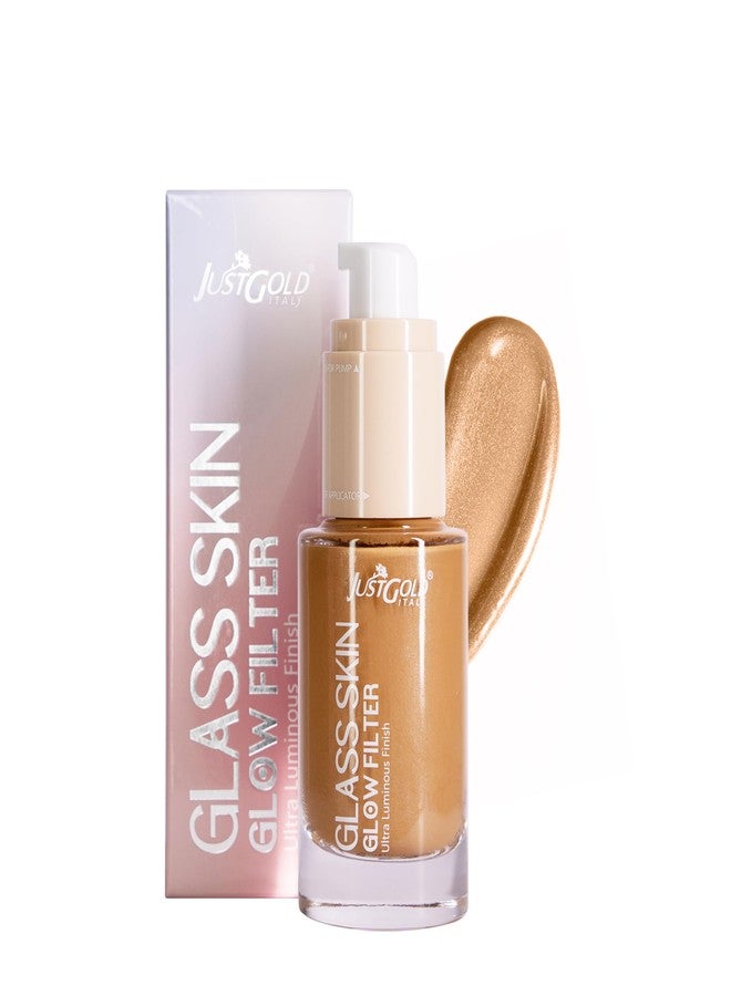 JUST GOLD Justgold Glas$ skin Glow Filter Ultra Luminous Finish Enriched with Vitamin E (Caramel #105, 30 ML) - Image 1