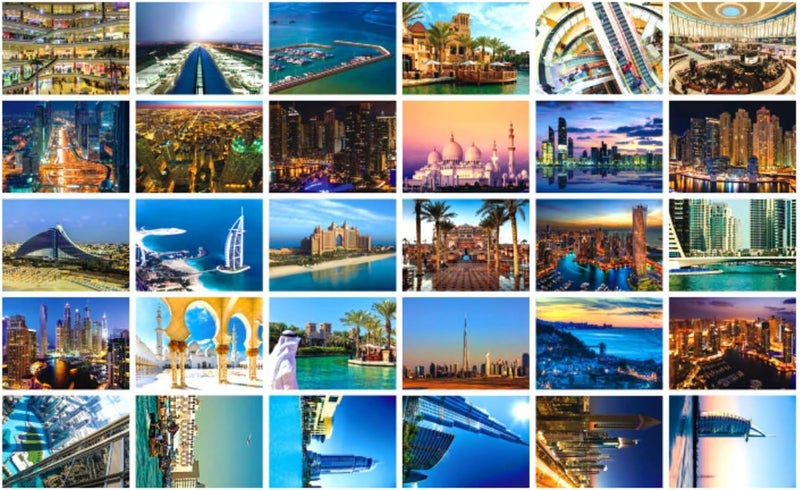HOSTEESSCHOICE Travel postcards,Set of 30 Post cards variety pack depicting from Around the World Famous Travel Sites,Assorted Postcards Bulk, 4 x 6 -Dubai - Image 1