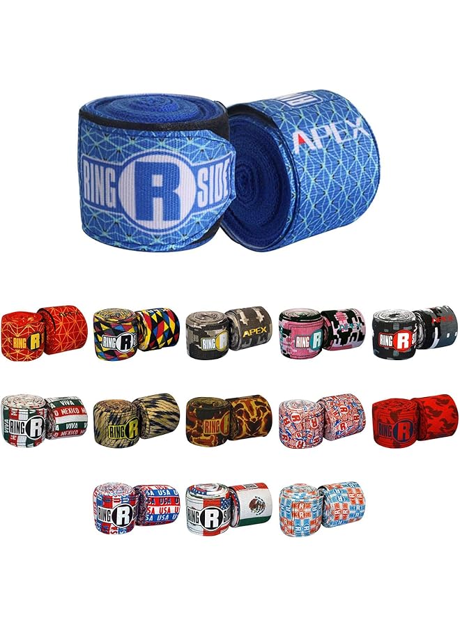 Ringside Apex Hand Wraps Blue - Image 1