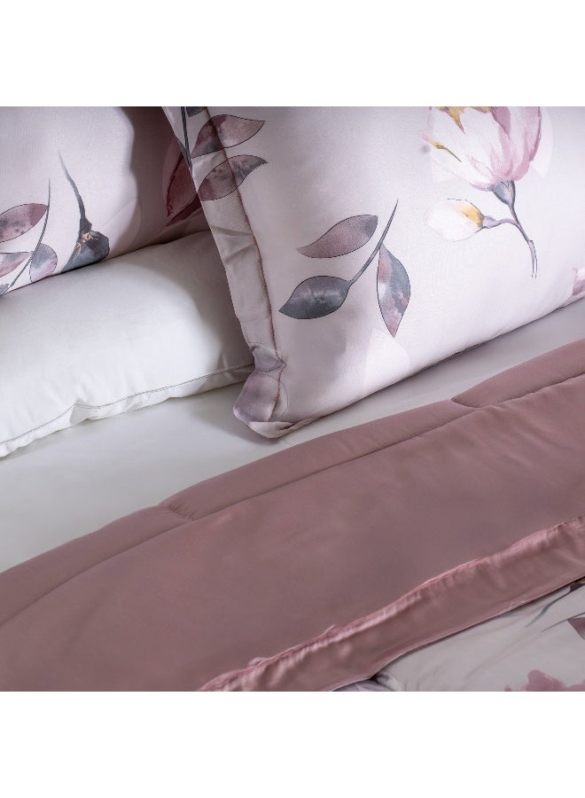 Boutique Blanche Tencel 3Pc King Comforter Set 220*240Cm, Pink - Image 3