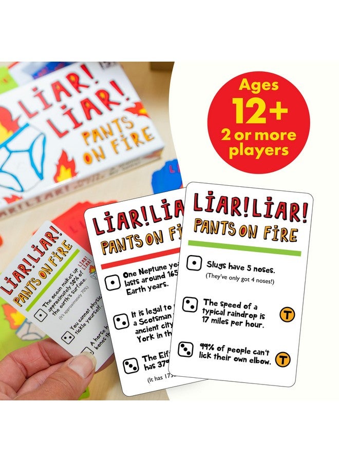 Boxer Gifts Liar Liar Pants On Fire Card Game - Can You Tell Who'S Lying? - Fun Family Games For Kids And Adults - Trivia Cards Game  - Image 3