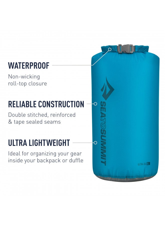 SEA TO SUMMIT Sea to Summit Ultra-Sil Dry Sack, Ultralight Dry Bag, 20 Liter, Kiwi Green - Image 3