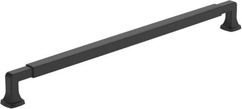 Amerock BP37401FB Matte Black Cabinet Pull 1258 inch 320 mm CentertoCenter Cabinet Handle Stature Drawer Pull Kitchen Cabinet Handle Furniture Hardware - Image 1