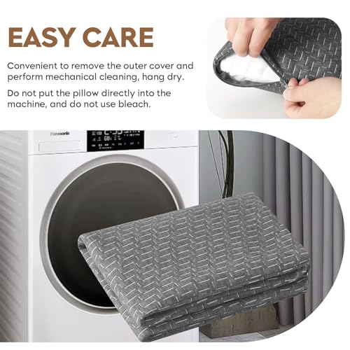 PEUJEW Camping Pillow Travel Pillow Small Shredded Memory Foam Pillow - Compressible Medium Firm, Breathable Cover, Ideal Backpacking Hiking, Airplane and Car - Image 4