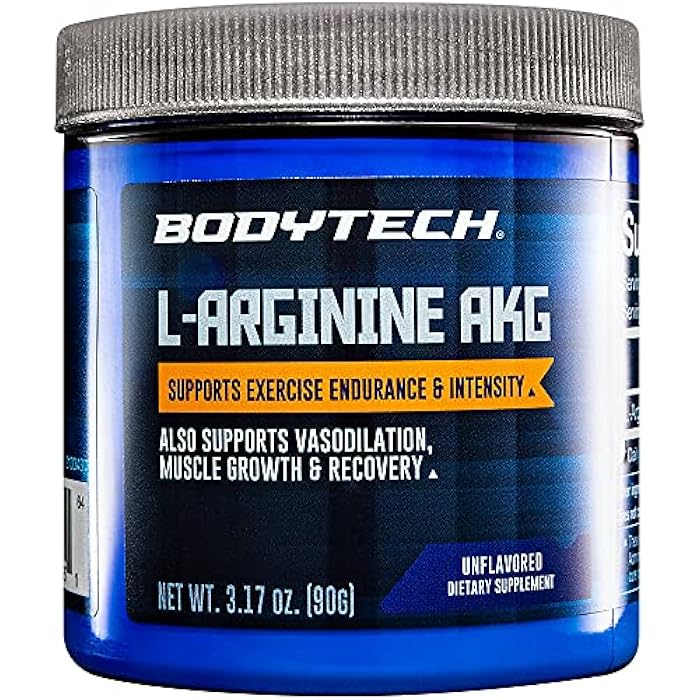 BODYTECH L-Arginine AKG 3000mg - Supports Exercise Endurance, Intensity, Muscle Growth & Recovery (3.17 oz) - Image 1