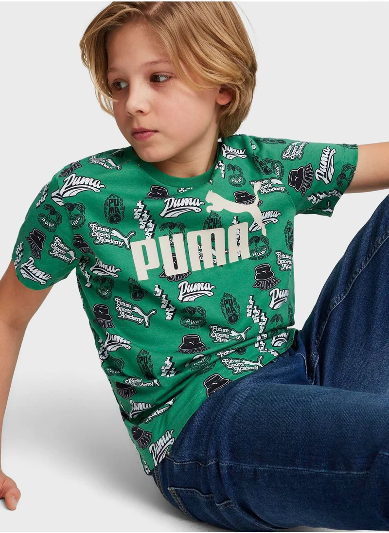 PUMA Kids Essential  Mid 90S Printed T-Shirt
