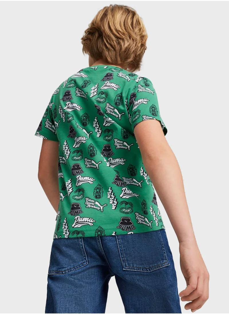 PUMA Kids Essential  Mid 90S Printed T-Shirt