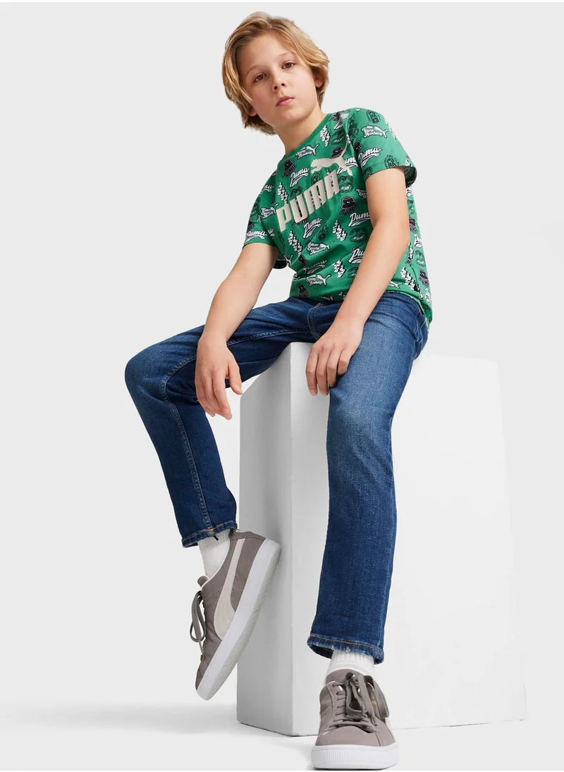 PUMA Kids Essential  Mid 90S Printed T-Shirt