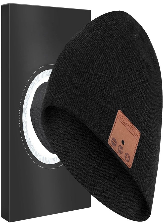 FULLLIGHT TECH Bluetooth Beanie Headphones Hat Unique Christmas Tech Gifts Black - Image 1