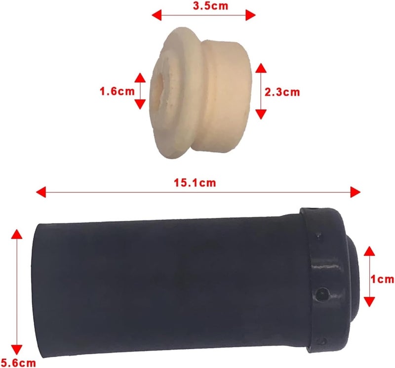 Wivplex Car Front Shock Absorber Buffer Rubber Boot Set - Image 2