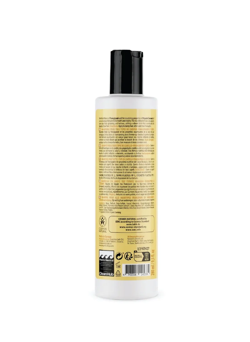 Organic Shop Organic Shop Silky Shine Frangipani & Coconut Shampoo, 280 ml