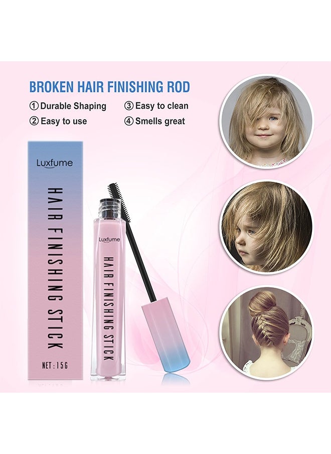 Luxfume Hair Finishing Stick, Broken Hair Finishing Cream Hair Styling Wax Stick, Hair Mascara Styling Gel Refreshing Not Greasy Fixing Bangs Stereotypes Cream For Girls Women  - Image 2
